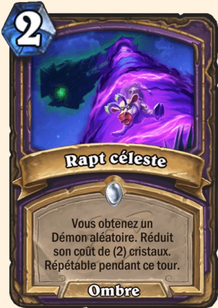 Rapt celeste carte Hearhstone