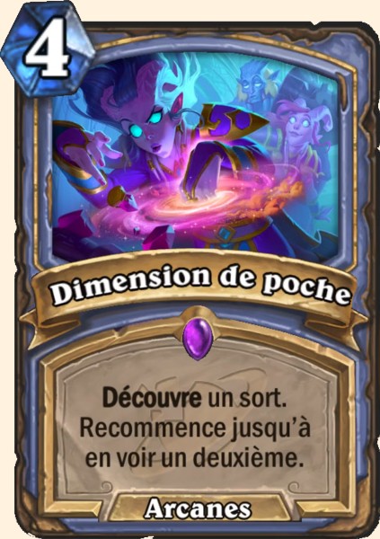 Dimension de poche carte Hearhstone