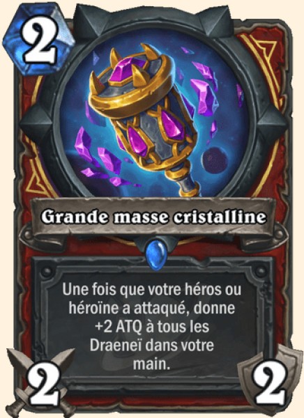 Grande masse cristalline carte Hearhstone