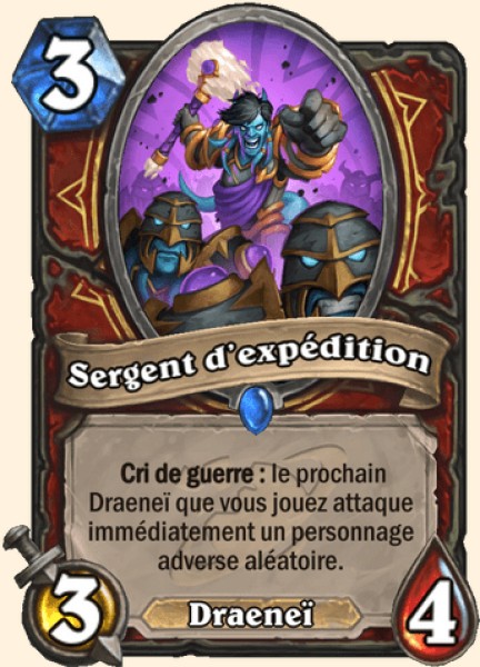 Sergent d'expedition carte Hearhstone