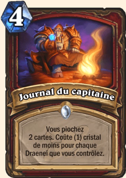 Journal du capitaine carte Hearthstone