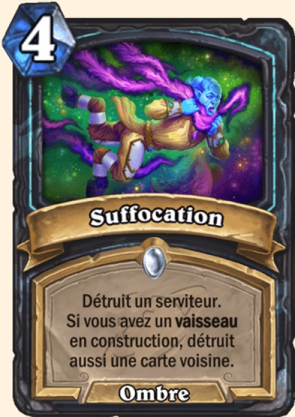 Suffocation carte Hearhstone