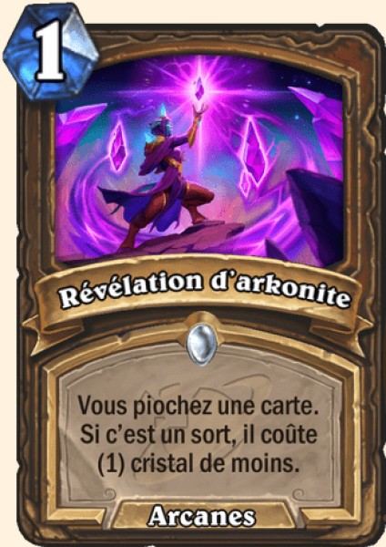 Revelation de l'arkonite carte Hearhstone