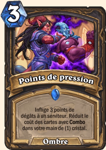 Points de pression carte Hearhstone