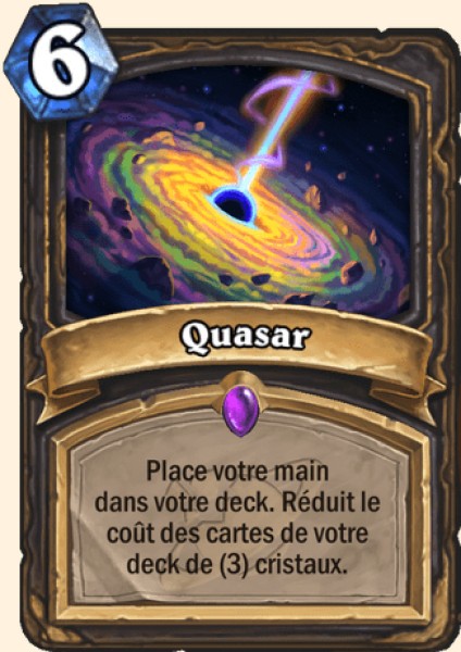 Quasar carte Hearhstone