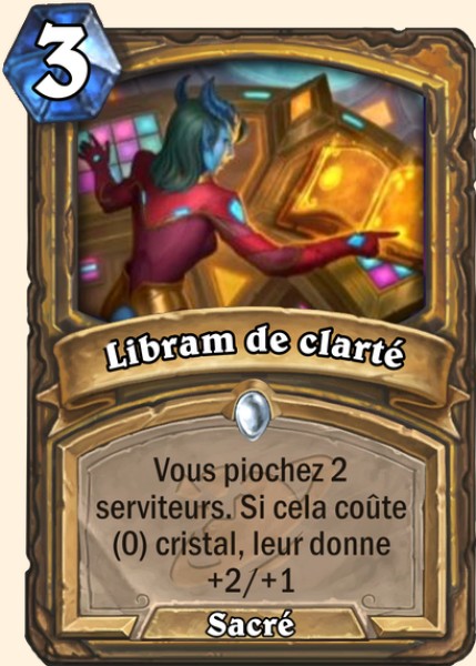 Libram de clarte carte Hearhstone