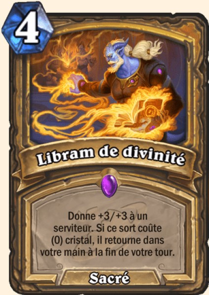 Libram de divinite carte Hearhstone