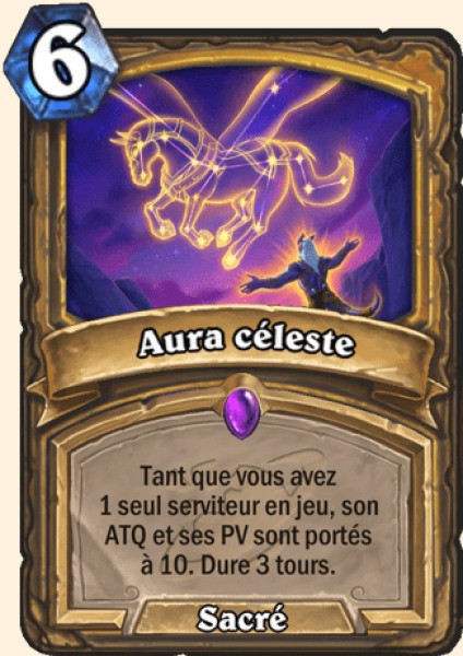 Aura celeste carte Hearhstone