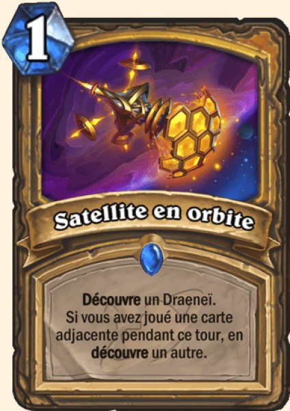 Satellite sur orbite carte Hearhstone