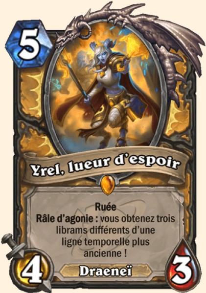 Yrel, Guide de l'espoir carte Hearhstone