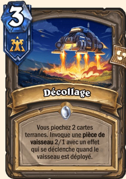 Décollage carte Hearthstone