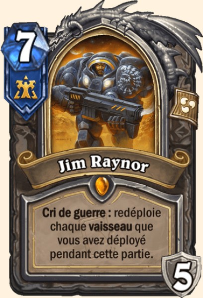 Jim Raynor carte Hearhstone