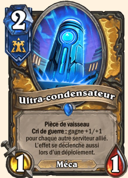 Ultra-condensateur carte Hearhstone