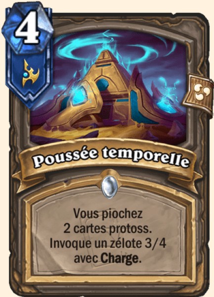 Poussee temporelle carte Hearhstone