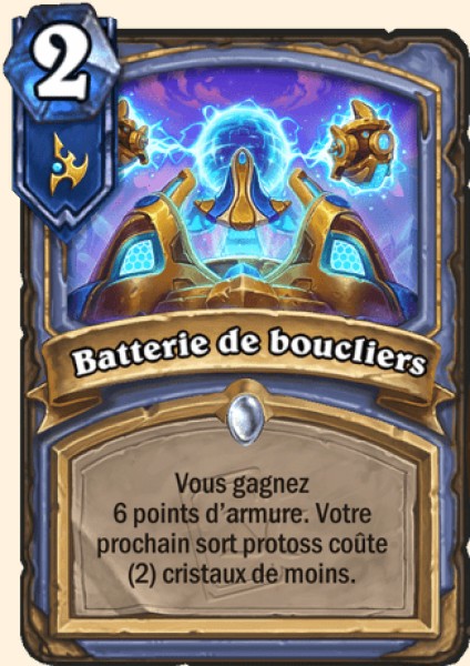 Batterie de boucliers carte Hearthstone