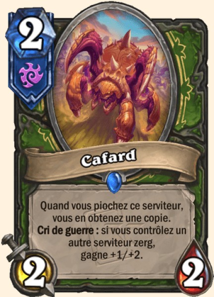 Cafard carte Hearhstone