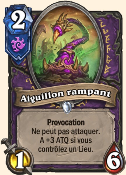 Aiguillon rampant carte Hearhstone