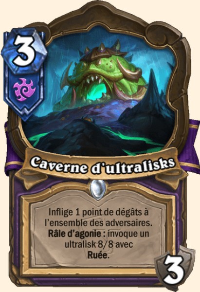 Caverne d'ultralisks carte Hearthstone