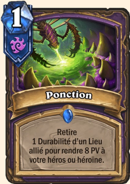 Ponction carte Hearhstone