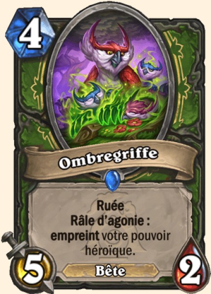 Ombregriffe carte Hearhstone