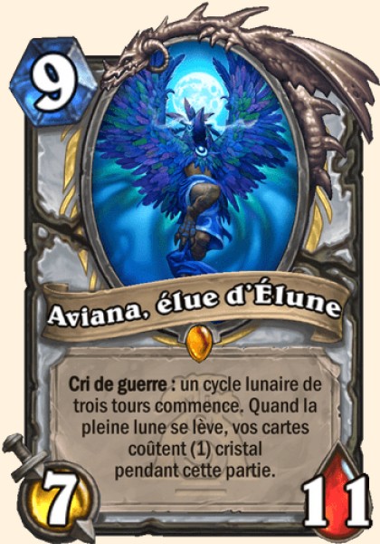 Aviana, elue d'Elune carte Hearhstone