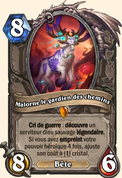 Malorne le gardien des chemins carte Hearhstone