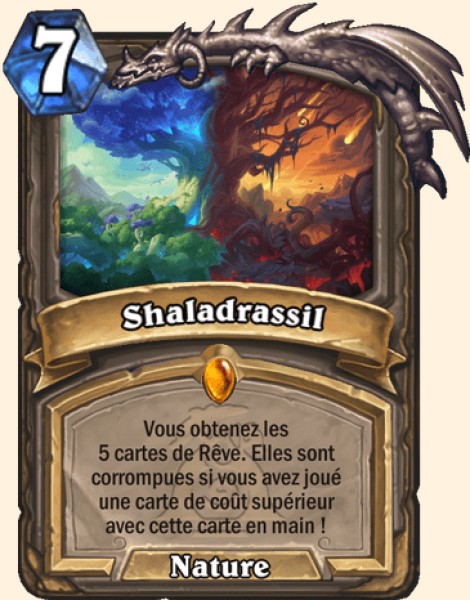 Shaladrassil carte Hearthstone