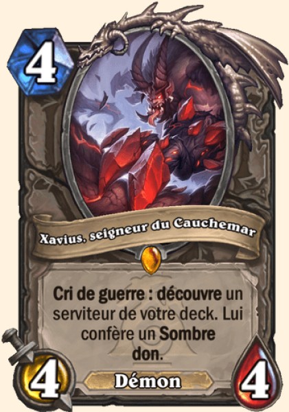 Xavius, seigneur du Cauchemar carte Hearthstone