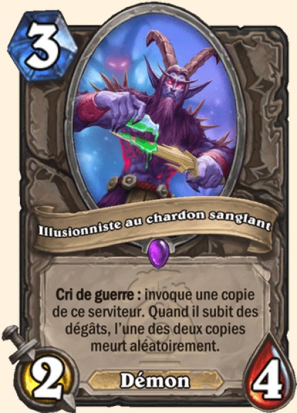 Illusionniste au chardon sanglant carte Hearthstone