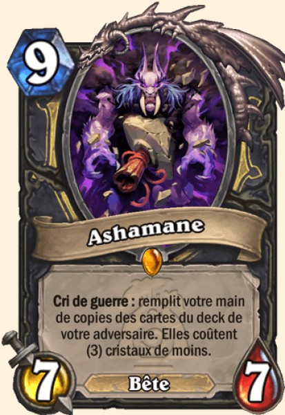 Ashamane carte Hearthstone