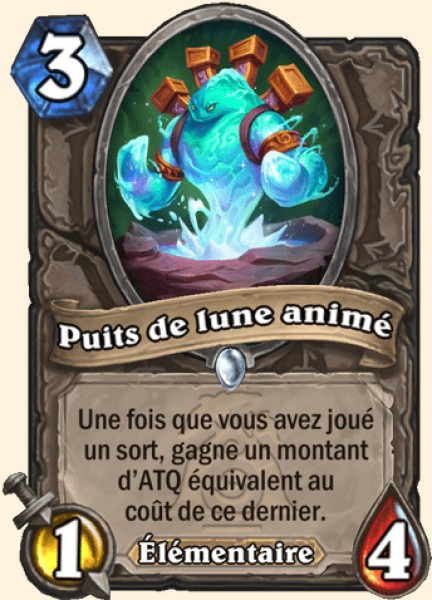 Puits de lune animé carte Hearthstone