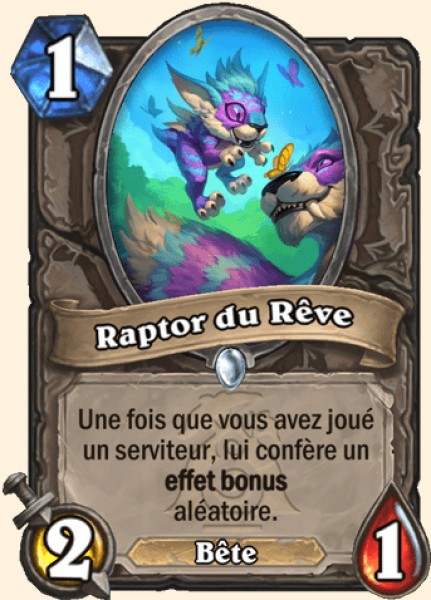 Raptor du Rêve carte Hearthstone