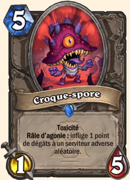 Croque-spore carte Hearthstone