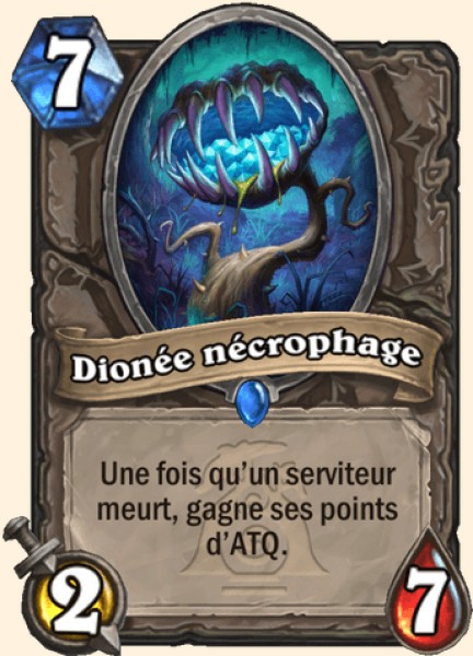 Dionée nécrophage carte Hearthstone