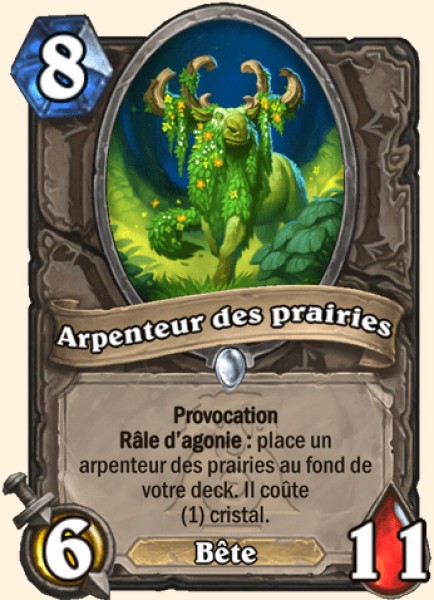 Arpenteur des prairies carte Hearthstone