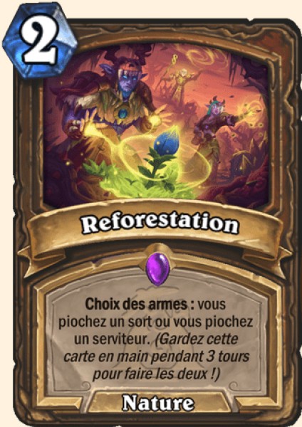 Reforestation carte Hearthstone