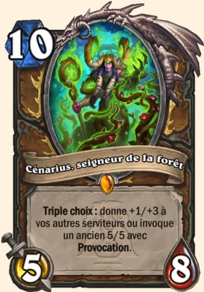 Cenarius, seigneur de la foret carte Hearhstone