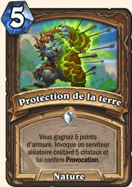 Protection de la terre carte Hearhstone