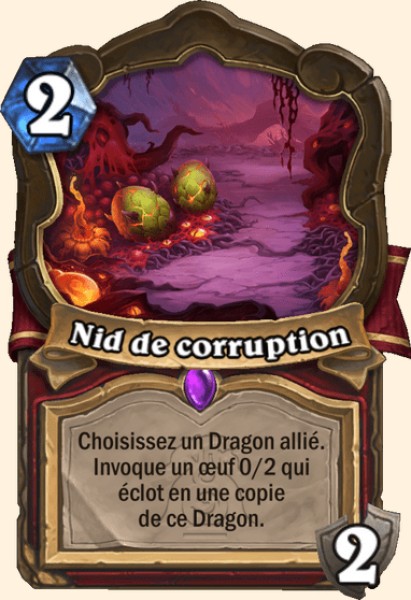 Nid de corruption carte Hearthstone