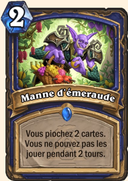 Manne d'emeraude carte Hearhstone