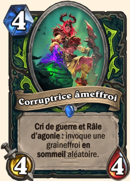 Corruptrice âmeffroi carte Hearthstone