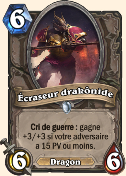 Ecraseur Drakonide carte Hearhstone