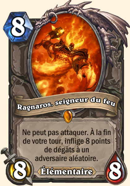 Ragnaros, seigneur du feu carte Hearthstone