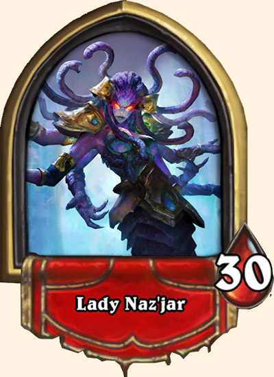 Portrait Dame Naz'jar Hearthstone