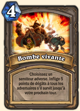 Bombe vivante Carte Hearthstone Geddon