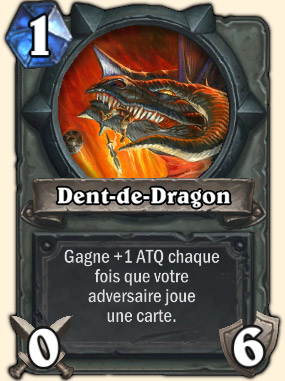 Dent de dragon Carte Hearthstone Atramédès