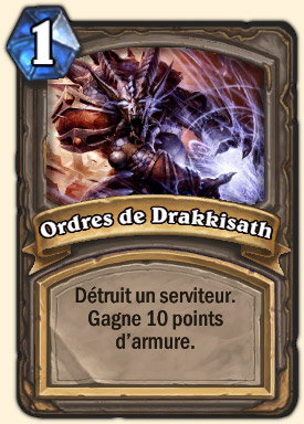 Ordre de Drakkisath Carte Hearthstone Général Drakkisath