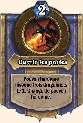 Ouvrir les portes - Pouvoir Mont Rochenoire Hearthstone Rend Main-noire