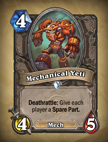 Mechanical Yeti Hearthstone