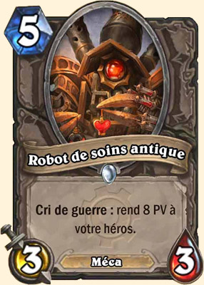 Robot de soins antique carte Hearthstone